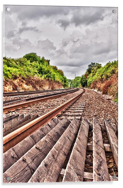 End of the Line Acrylic by Dawn Cox