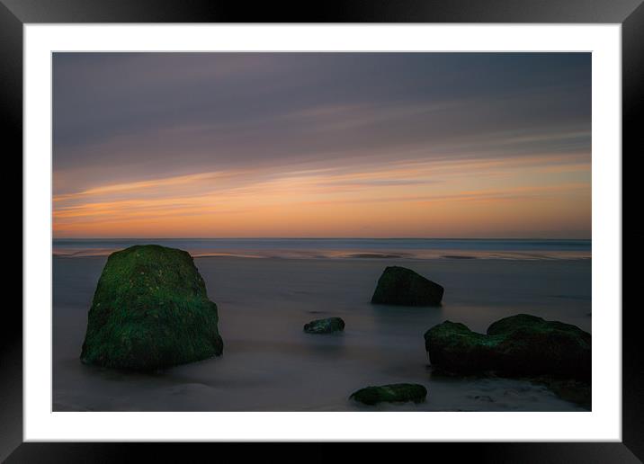 The shoreline of North France Framed Mounted Print by Dan Fisher