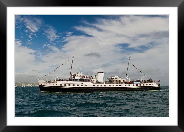 MV Balmoral off Weymouth Framed Mounted Print by Gary Eason