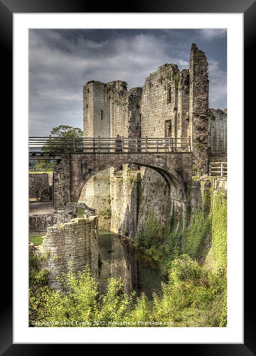 Castle Moat Framed Mounted Print by David Tinsley