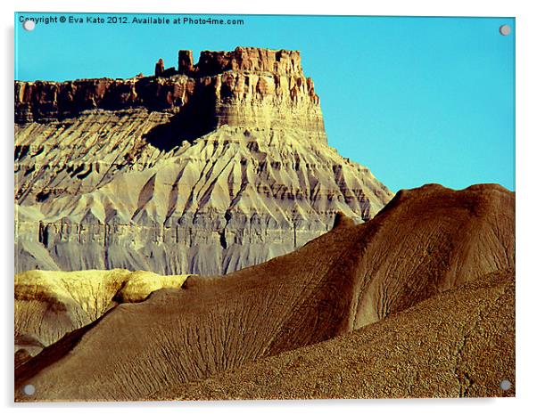 Mesa and Sand Dune Acrylic by Eva Kato