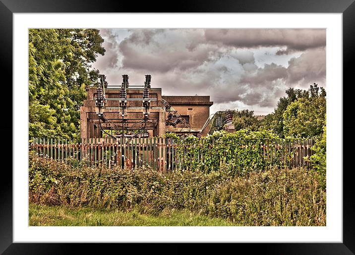 Substation Framed Mounted Print by Dawn Cox