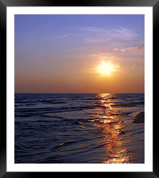 Brushed Love of the Sunset Framed Mounted Print by Susan Medeiros