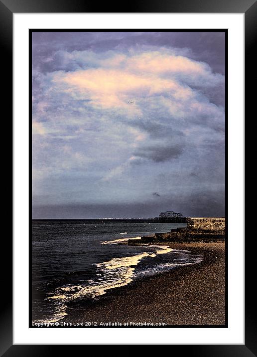 One Morning In Brighton Framed Mounted Print by Chris Lord