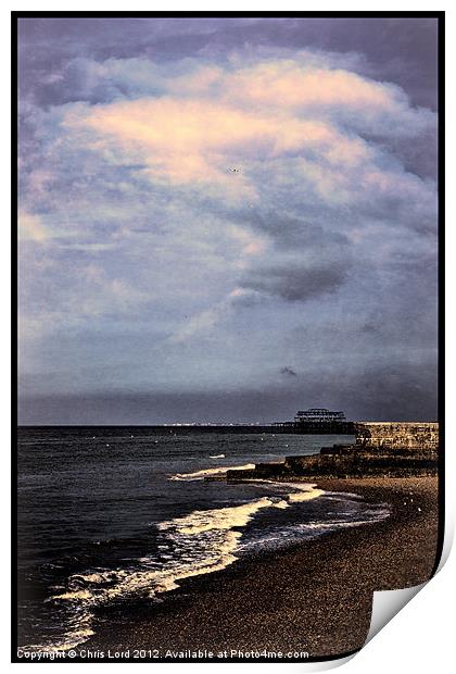 One Morning In Brighton Print by Chris Lord