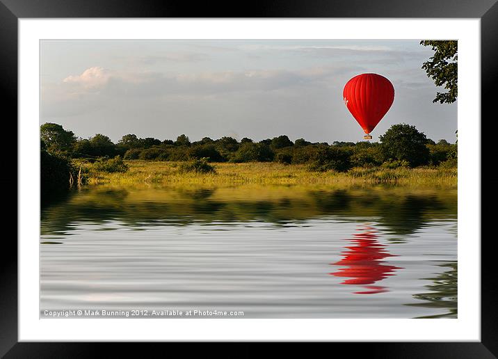 The balloon flight Framed Mounted Print by Mark Bunning