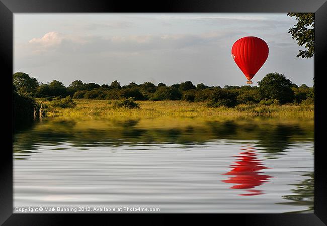 The balloon flight Framed Print by Mark Bunning
