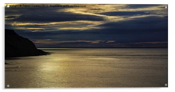 Evening on the Coast Acrylic by Trevor Kersley RIP