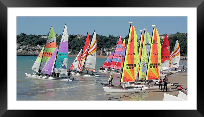 Get Ready to Race Framed Mounted Print by Julie Ormiston
