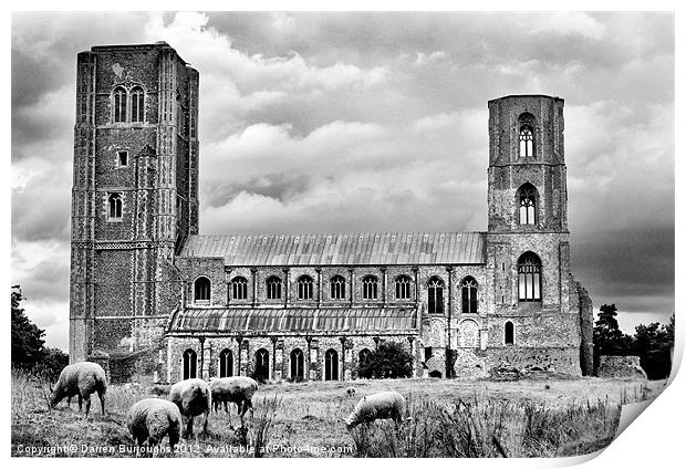 Wymondham Abbey Print by Darren Burroughs