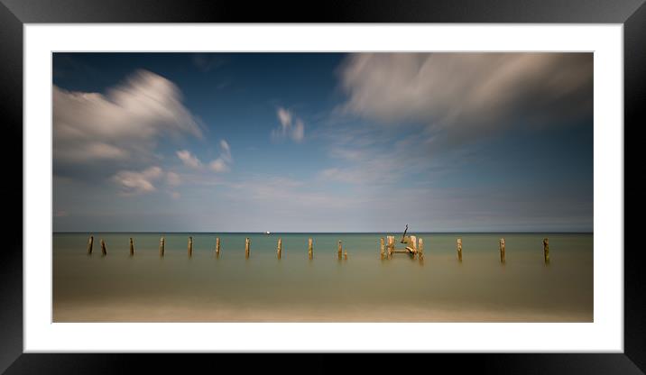 The Last Posts Standing Framed Mounted Print by Simon Wrigglesworth