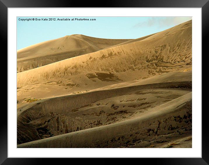Great Sand Dunes Framed Mounted Print by Eva Kato