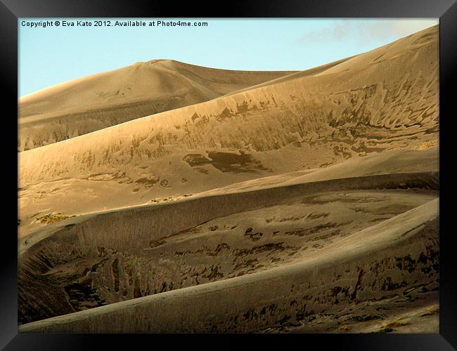 Great Sand Dunes Framed Print by Eva Kato
