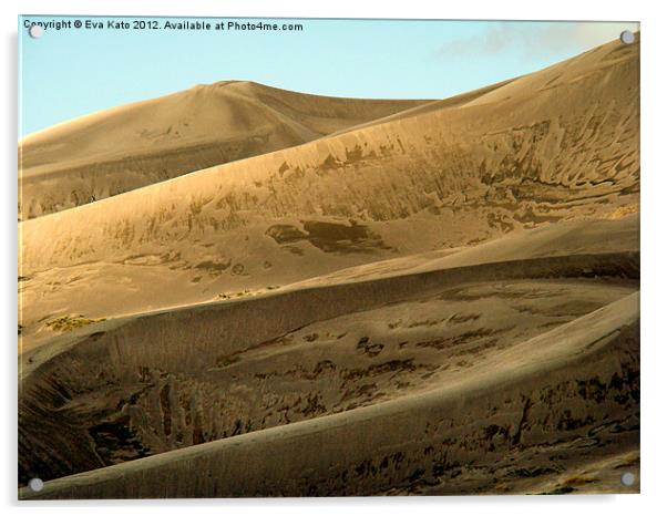 Great Sand Dunes Acrylic by Eva Kato