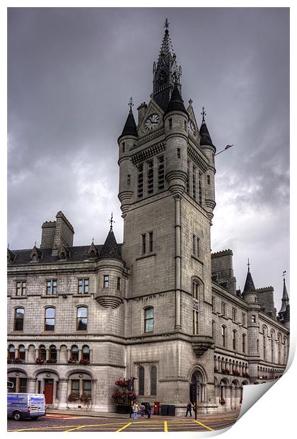 Aberdeen New Town House Print by Tom Gomez