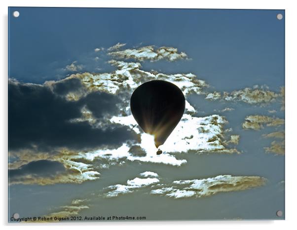 Hot Air Balloon sunset Acrylic by Robert Gipson