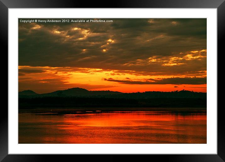 Sunrise At The Nile Day 2 Framed Mounted Print by Henry Anderson