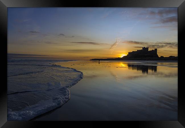 Bamburgh Castle Framed Print by Kevin Tate