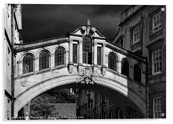 Bridge of Sighs Oxford Acrylic by Philip Pound