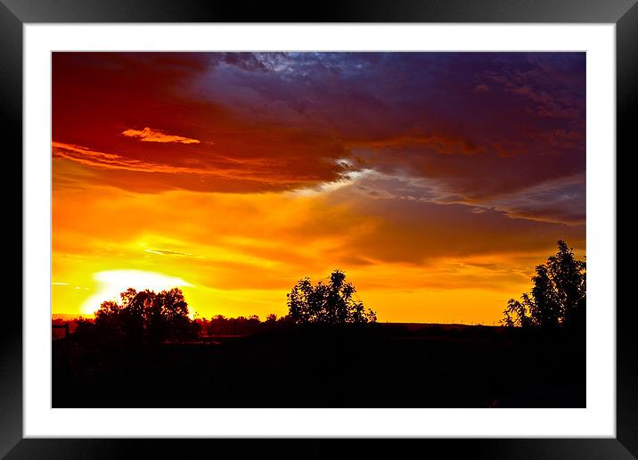 Oregon Sunset Framed Mounted Print by Irina Walker