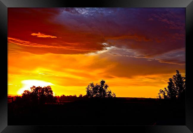 Oregon Sunset Framed Print by Irina Walker