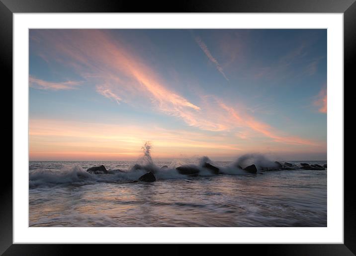 In the Pink - Sunrise Framed Mounted Print by Simon Wrigglesworth