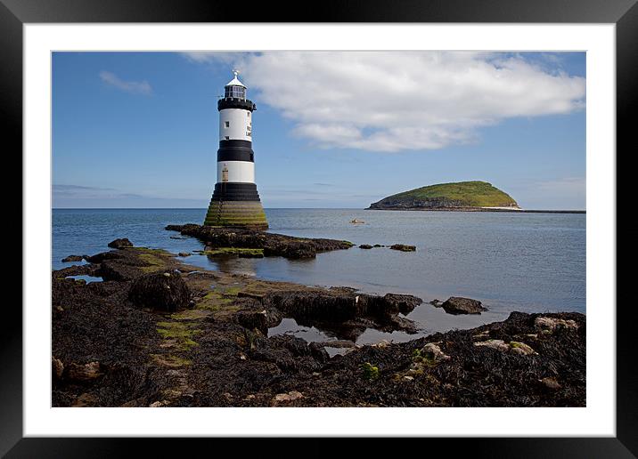 Penmon Point Framed Mounted Print by Gail Johnson