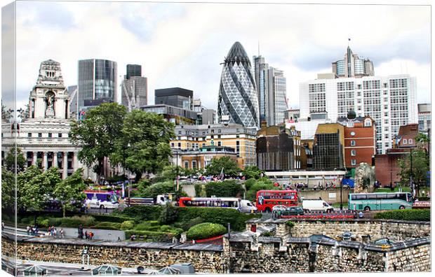London from the tower Canvas Print by Mark Gorton
