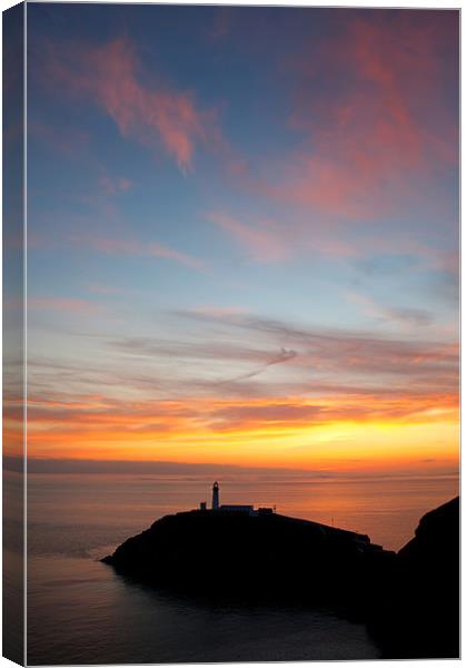 South Stack Lighthouse Canvas Print by Gail Johnson