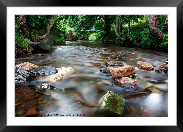 Smooth River Framed Mounted Print by Kerry Pennington