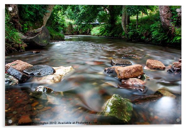 Smooth River Acrylic by Kerry Pennington