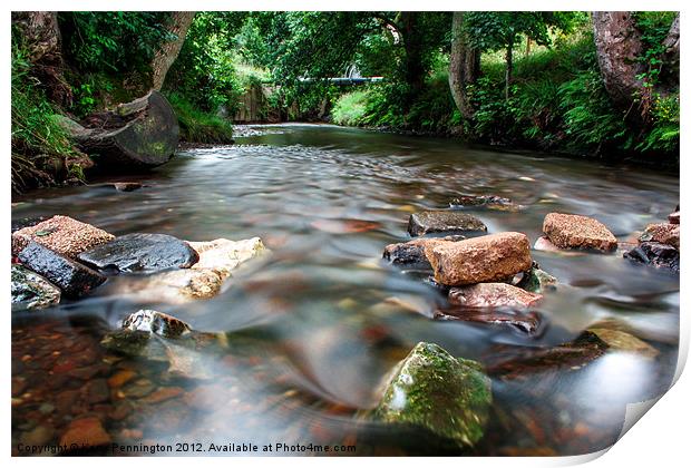 Smooth River Print by Kerry Pennington