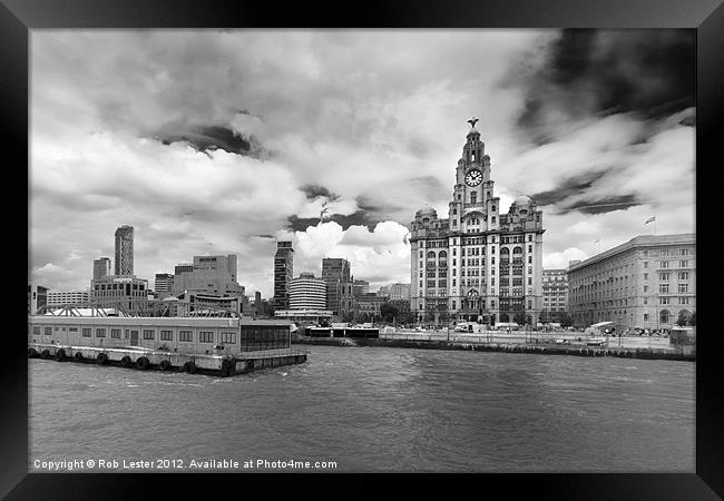 The Royal Liver Building,Liverpool Framed Print by Rob Lester