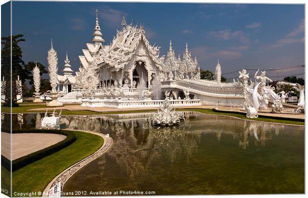 The White Temple Canvas Print by Adrian Evans