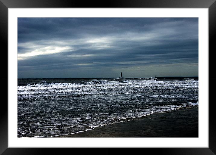 Angry Sea Framed Mounted Print by Ali Brown