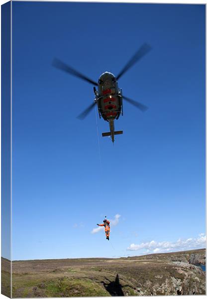 Search and Rescue Training Canvas Print by Gail Johnson