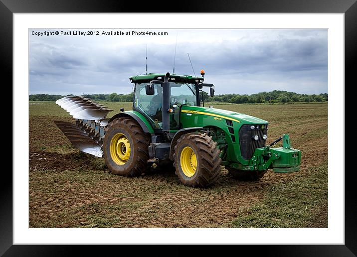 JD 8345 R Premium & Plough Framed Mounted Print by Digitalshot Photography