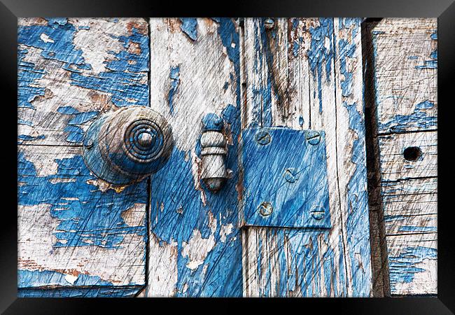 Blue Door Framed Print by David Hare