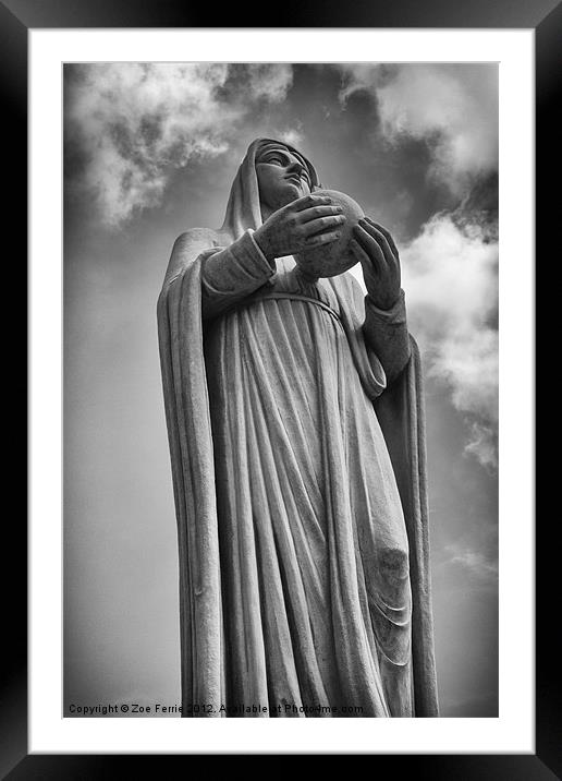 Virgin Mary Framed Mounted Print by Zoe Ferrie