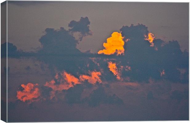 Sun Kissed Clouds Canvas Print by Irina Walker