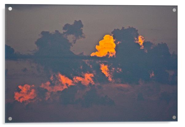 Sun Kissed Clouds Acrylic by Irina Walker