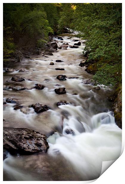 Welsh Rapids Print by David Hare