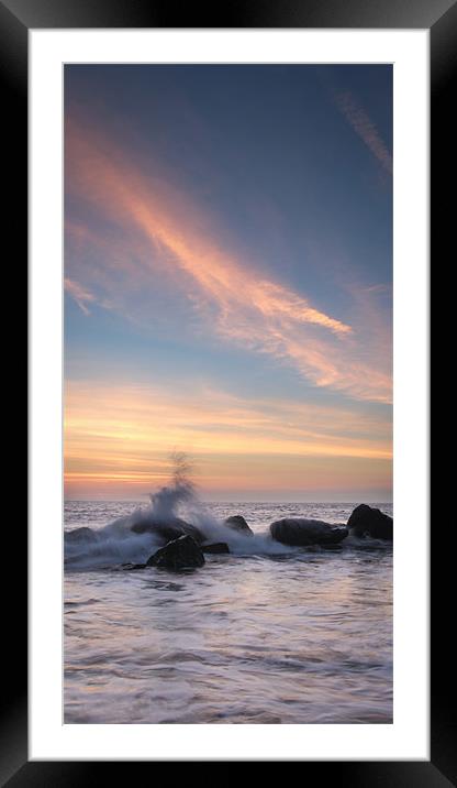 A Slice of Sunrise Framed Mounted Print by Simon Wrigglesworth