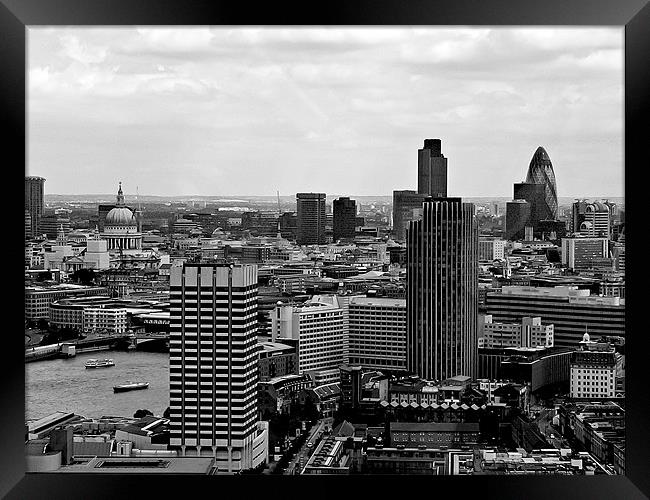 London cityscape Framed Print by Rod Ohlsson