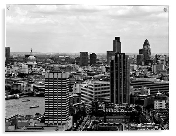 London cityscape Acrylic by Rod Ohlsson