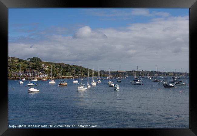 Falmouth Harbour Framed Print by Brian Roscorla