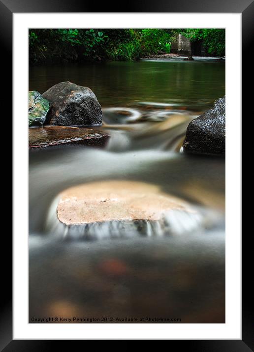 In the Water Framed Mounted Print by Kerry Pennington