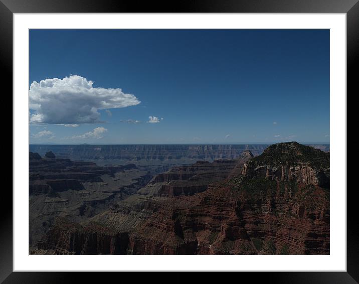 Grand Canyon North Side Framed Mounted Print by Chris  Breeze