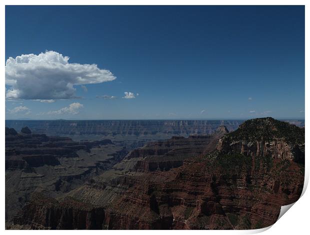 Grand Canyon North Side Print by Chris  Breeze