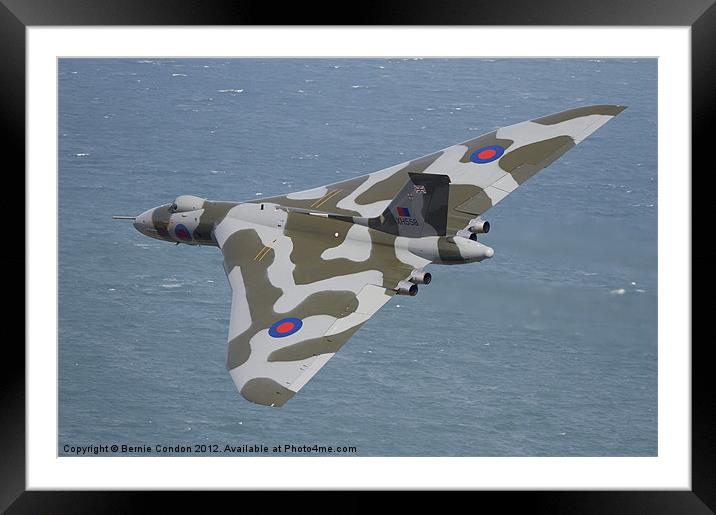 Avro Vulcan XH558 Framed Mounted Print by Bernie Condon